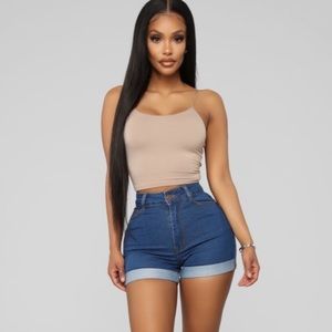 Carter Medium Wash Denim Shorts